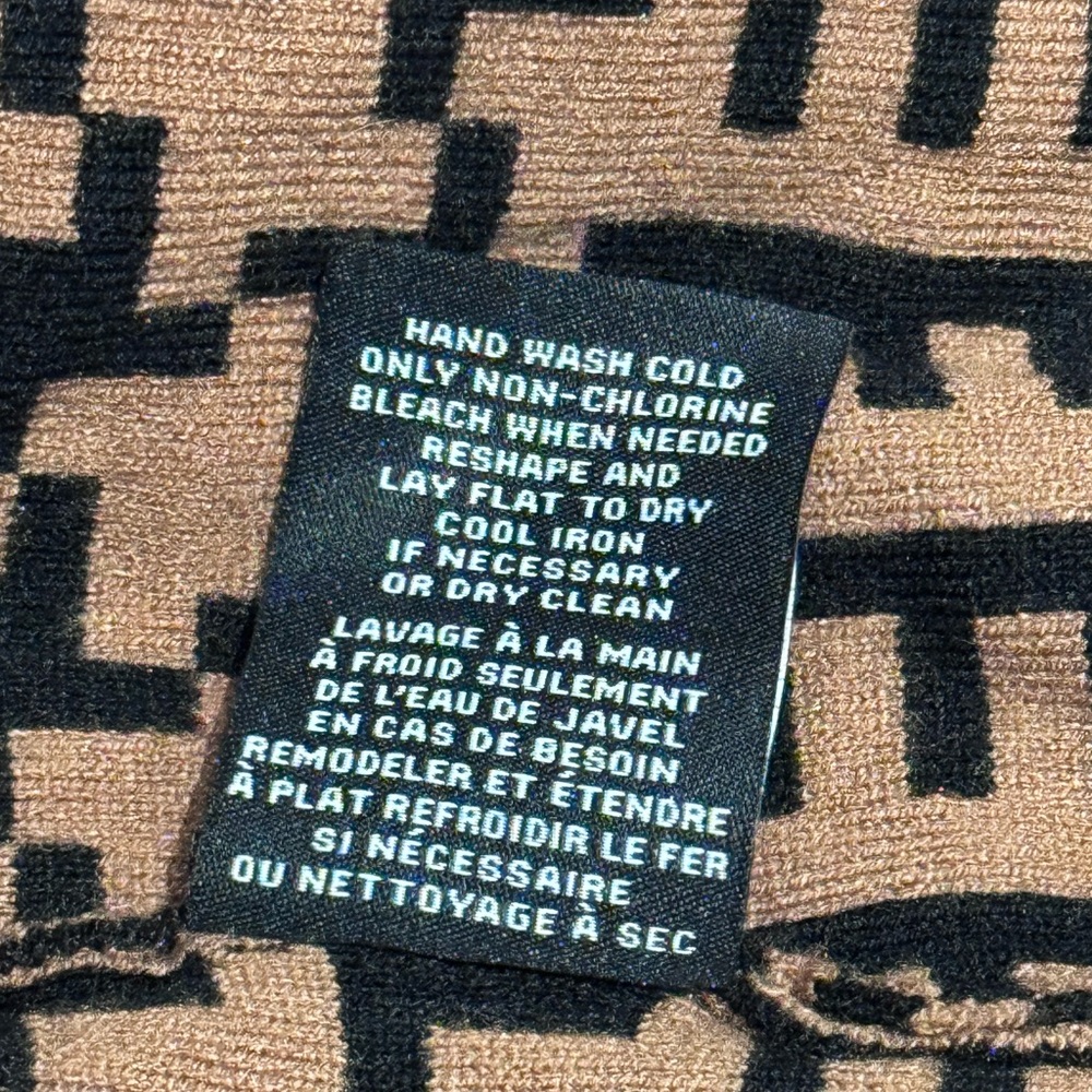 PREMISE Long Black and Brown Open Cardigan/Sweater - Size S/P - Picture 8 of 8
